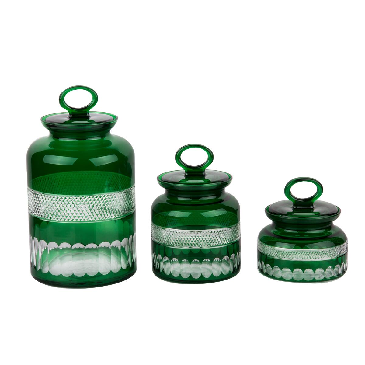Aryıldız Flora 3 Piece Glass Jar Set