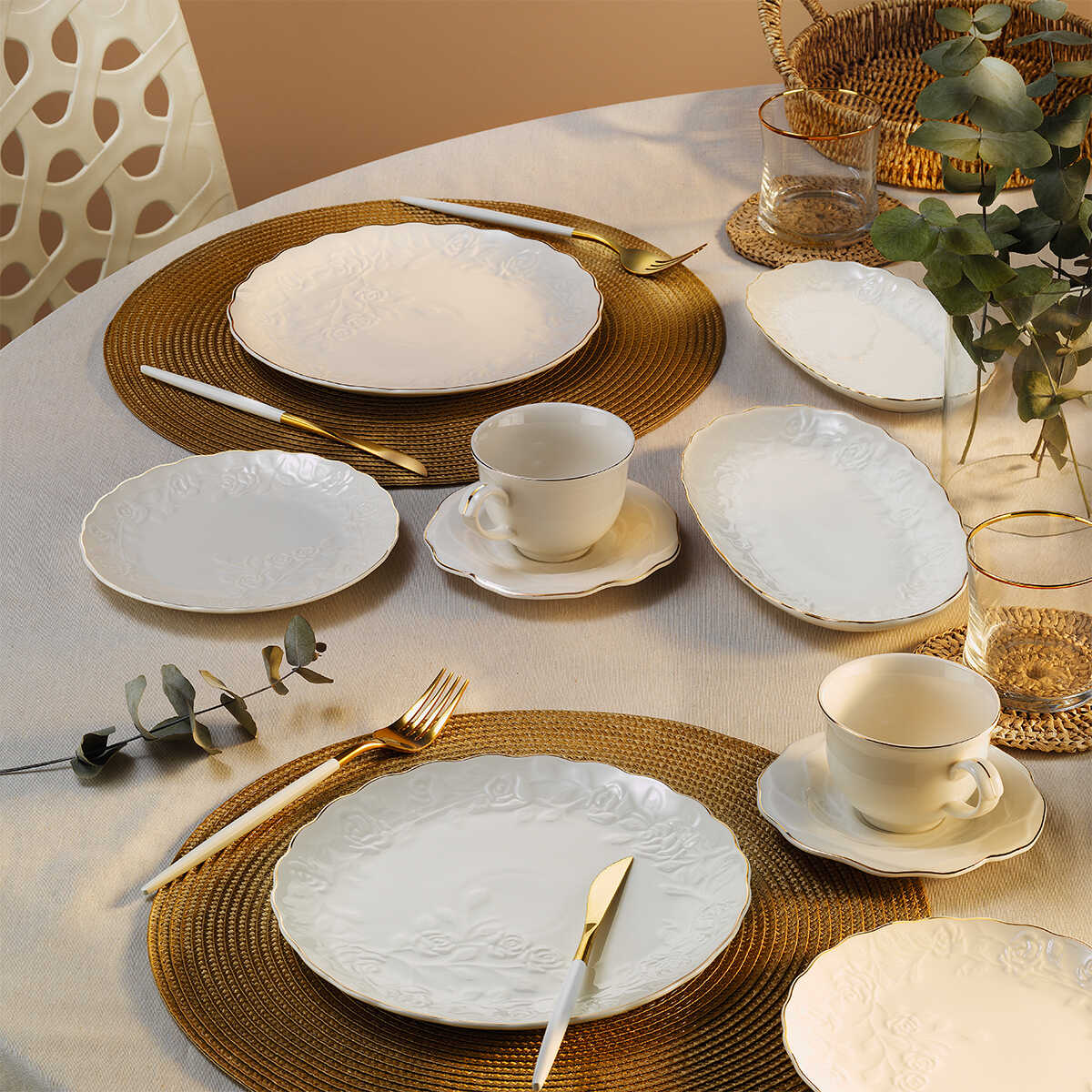 Aryıldız Bella 32 Piece Breakfast Set for 6 People - EFENDINA PAZAR - ARYILDIZ - 8690664249000