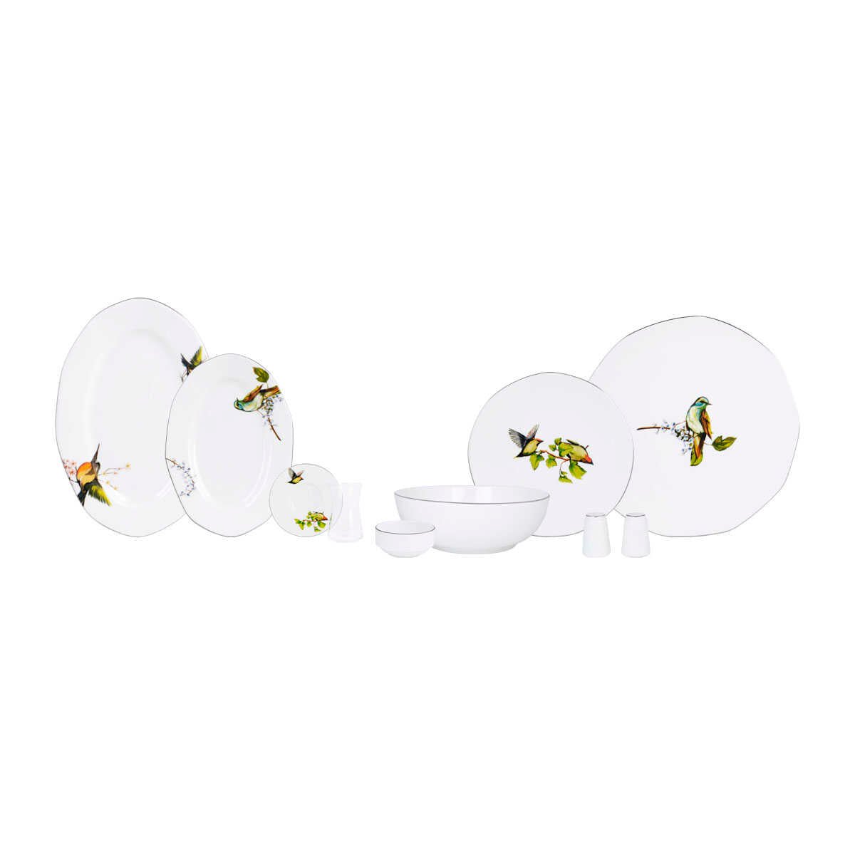 Aryıldız Cloe 32 Piece Breakfast Set for 6 People - EFENDINA PAZAR - ARYILDIZ - 8699922181892