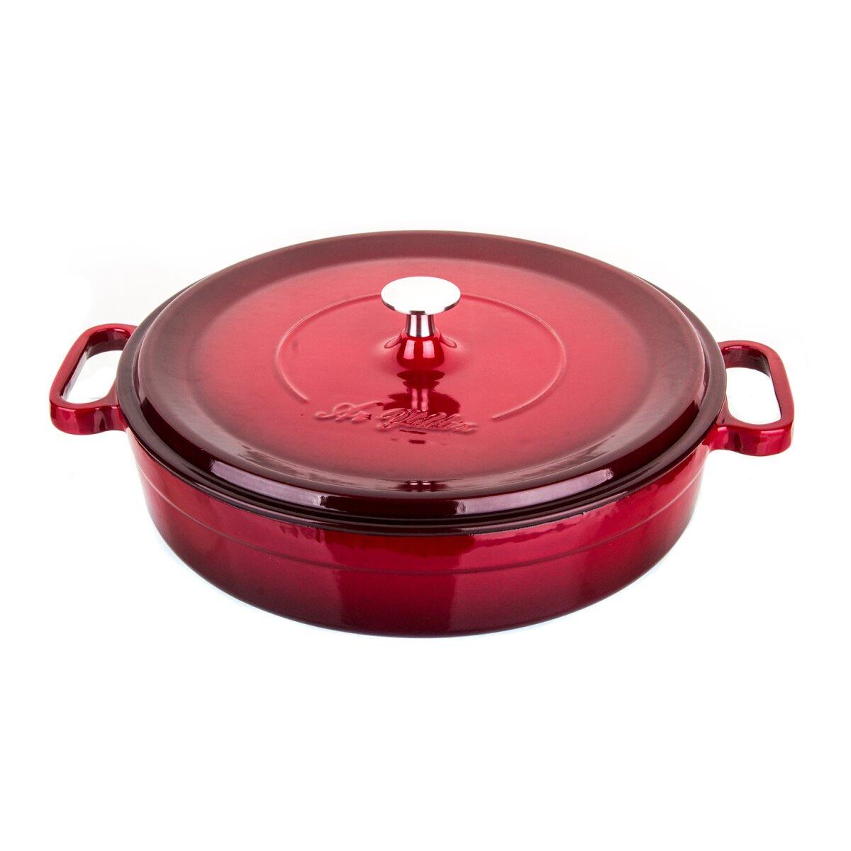 Aryıldız Cast Iron Pot 28cm Red