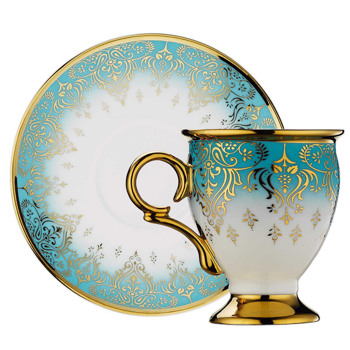 Aryıldız Gonca Turkish Coffee Cup Set for 6 People - EFENDINA PAZAR - ARYILDIZ - 8690664250679