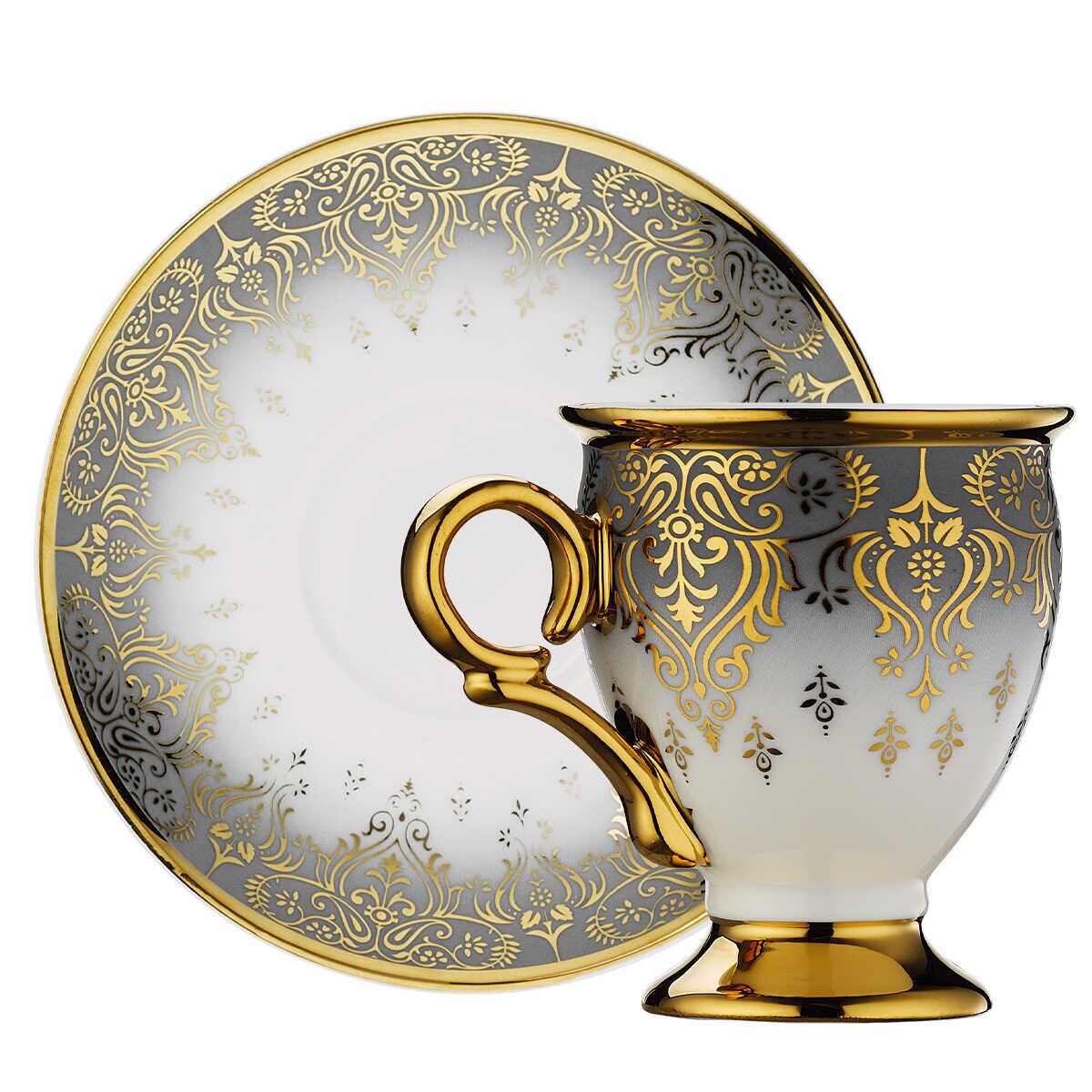 Aryıldız Gonca Turkish Coffee Cup Set for 6 People - EFENDINA PAZAR - ARYILDIZ - 8690664250679