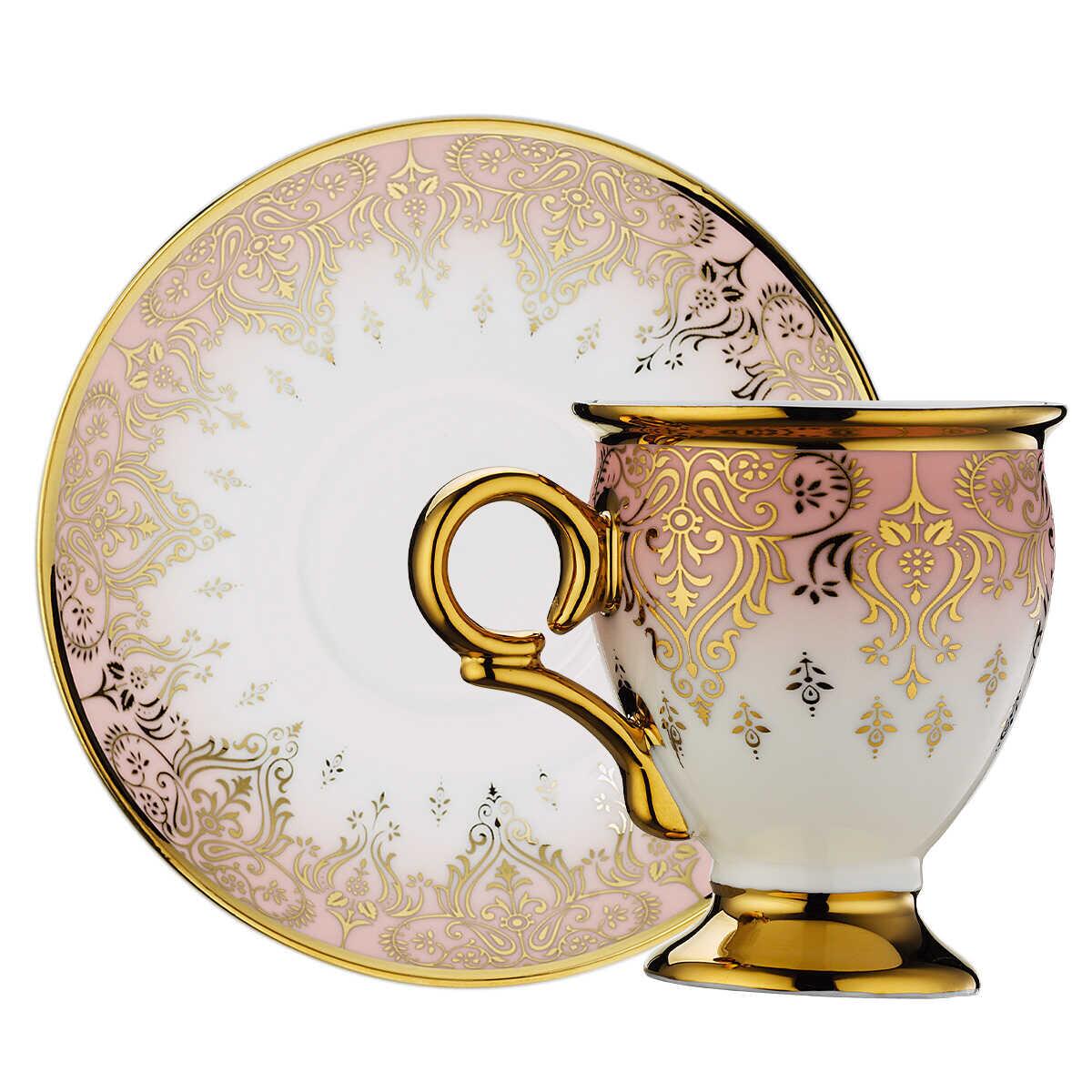 Aryıldız Gonca Turkish Coffee Cup Set for 6 People - EFENDINA PAZAR - ARYILDIZ - 8690664250679