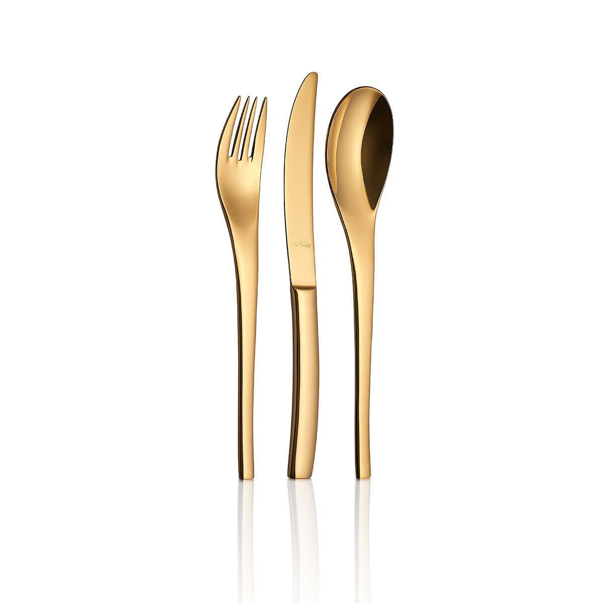 Aryıldız Jazz Pvd Gold 84 Piece Cutlery Set for 12 Persons - EFENDINA PAZAR - ARYILDIZ - 8690664218846