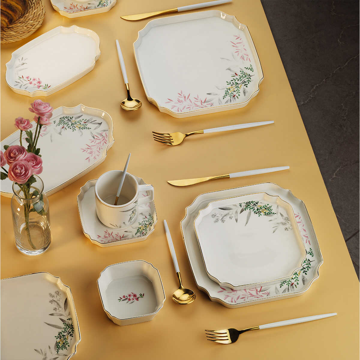 Aryıldız Katy 32 Piece Breakfast Set for 6 People - EFENDINA PAZAR - ARYILDIZ - 8690664249017