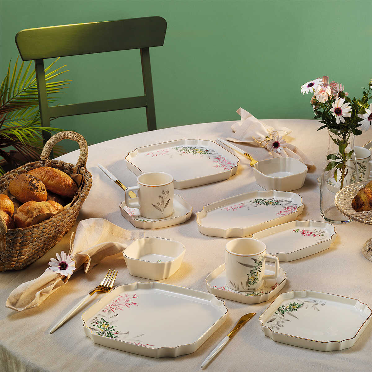 Aryıldız Katy 32 Piece Breakfast Set for 6 People - EFENDINA PAZAR - ARYILDIZ - 8690664249017