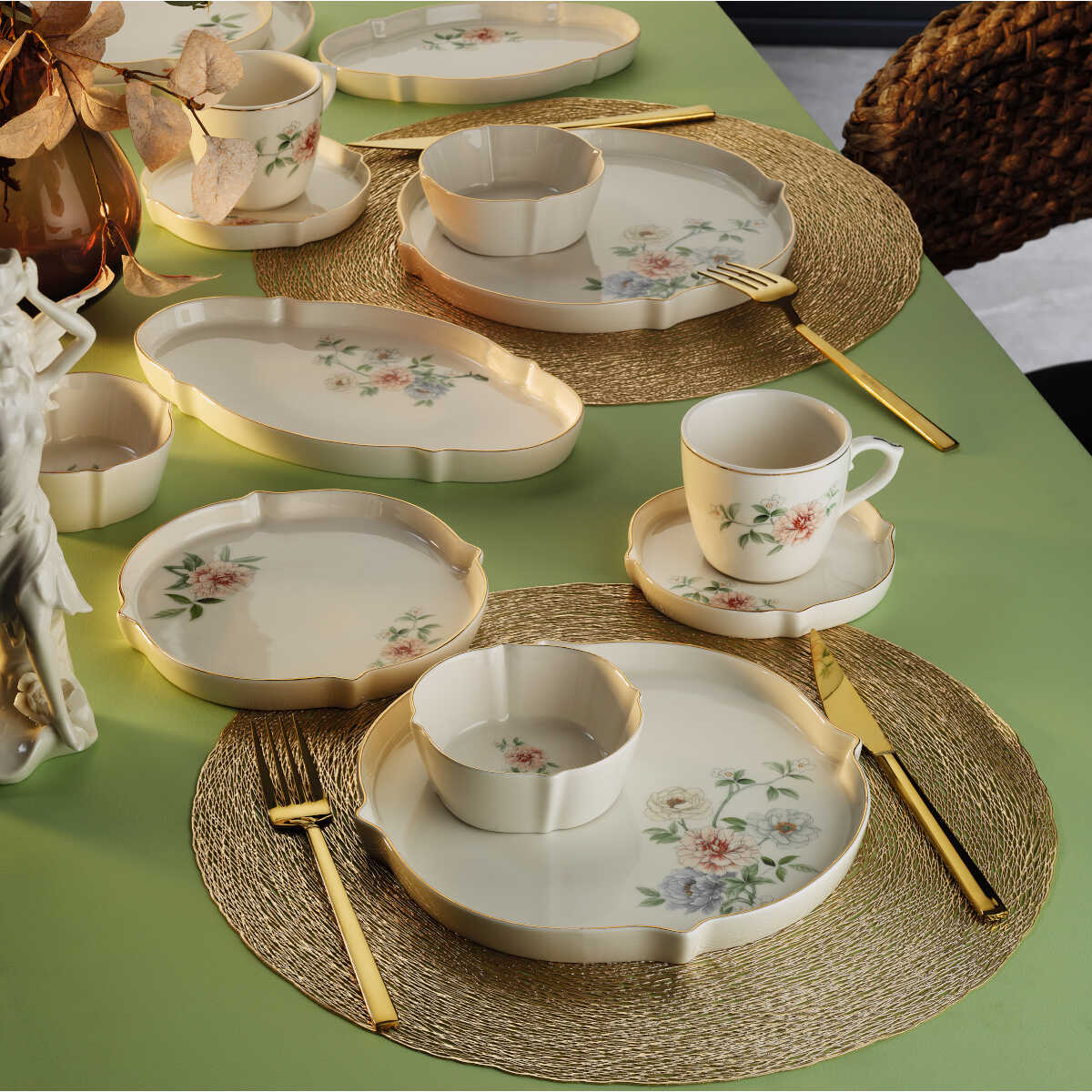 Aryıldız Lavin 32 Piece Breakfast Set for 6 People - EFENDINA PAZAR - ARYILDIZ - 8690664249062