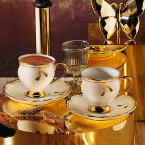 Aryıldız Liona Turkish Coffee Cup Set for 6 People - EFENDINA PAZAR - ARYILDIZ - 8690664250693