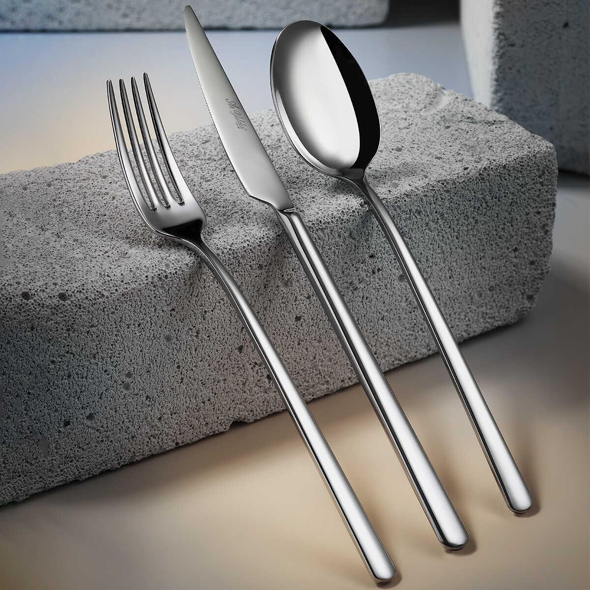 Aryıldız Mariza 84 Piece Cutlery Set for 12 Persons - EFENDINA PAZAR - ARYILDIZ - 8690664250778