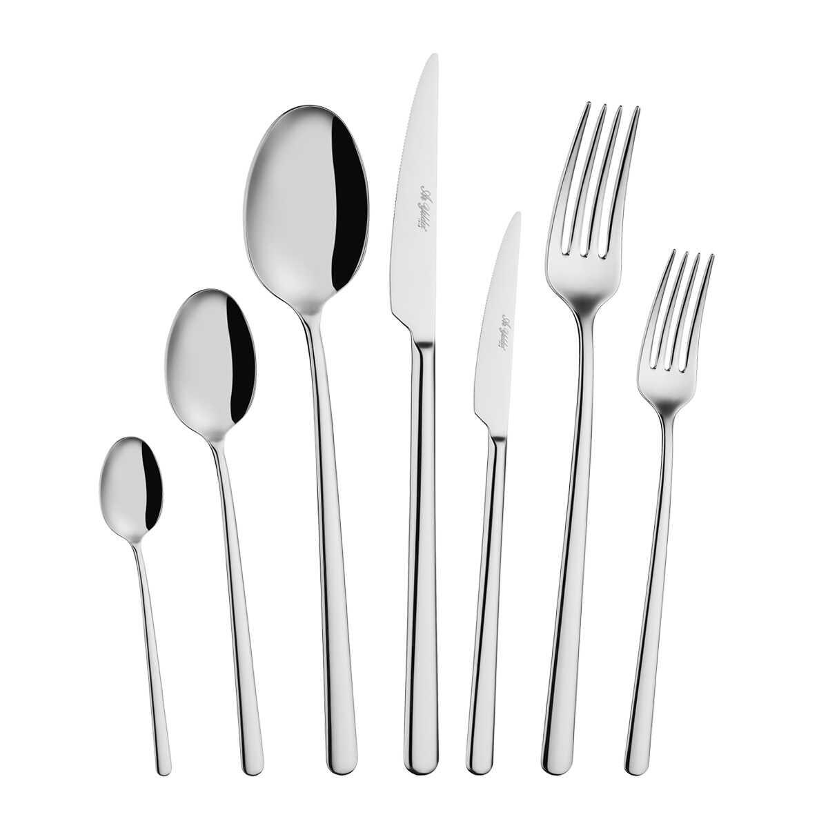 Aryıldız Mariza 84 Piece Cutlery Set for 12 Persons - EFENDINA PAZAR - ARYILDIZ - 8690664250778