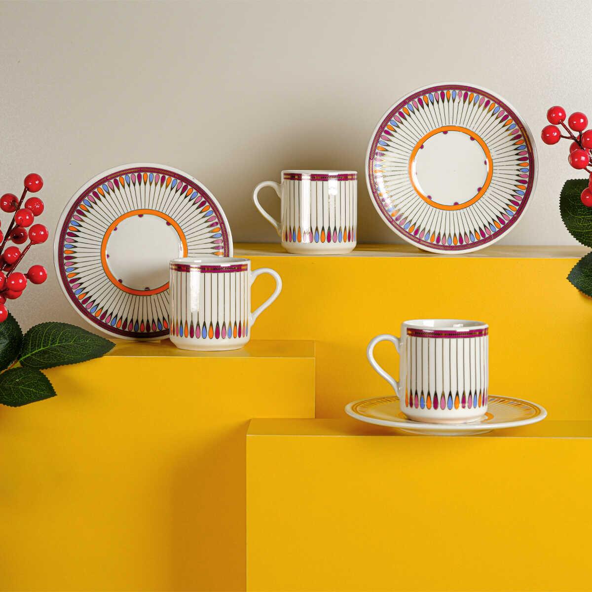 Aryıldız Mrs Chance Set of 6 Turkish Coffee Cups - EFENDINA PAZAR - ARYILDIZ - 8690664248645