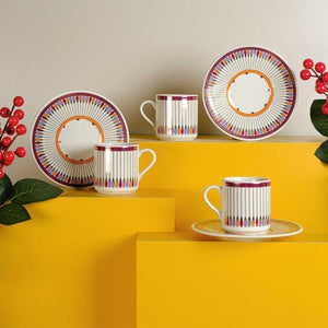 Aryıldız Mrs Chance Set of 6 Turkish Coffee Cups - EFENDINA PAZAR - ARYILDIZ - 8690664248645