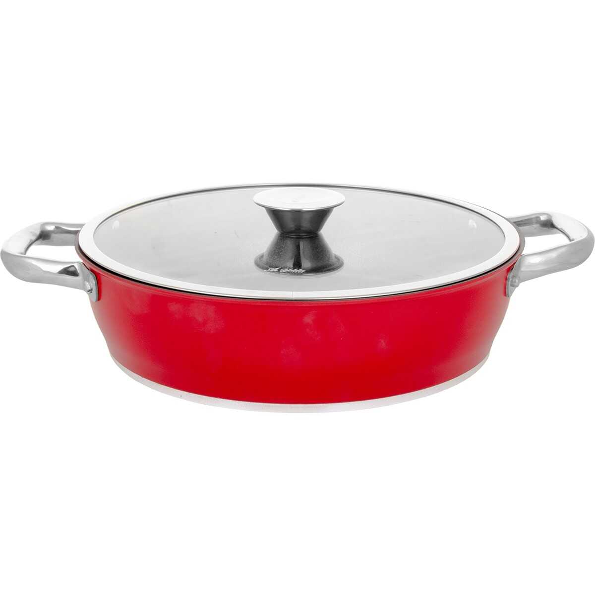 Aryıldız Trendy Induction Prestige 26 cm Flat Pot Red - EFENDINA PAZAR - ARYILDIZ - 8690664222508