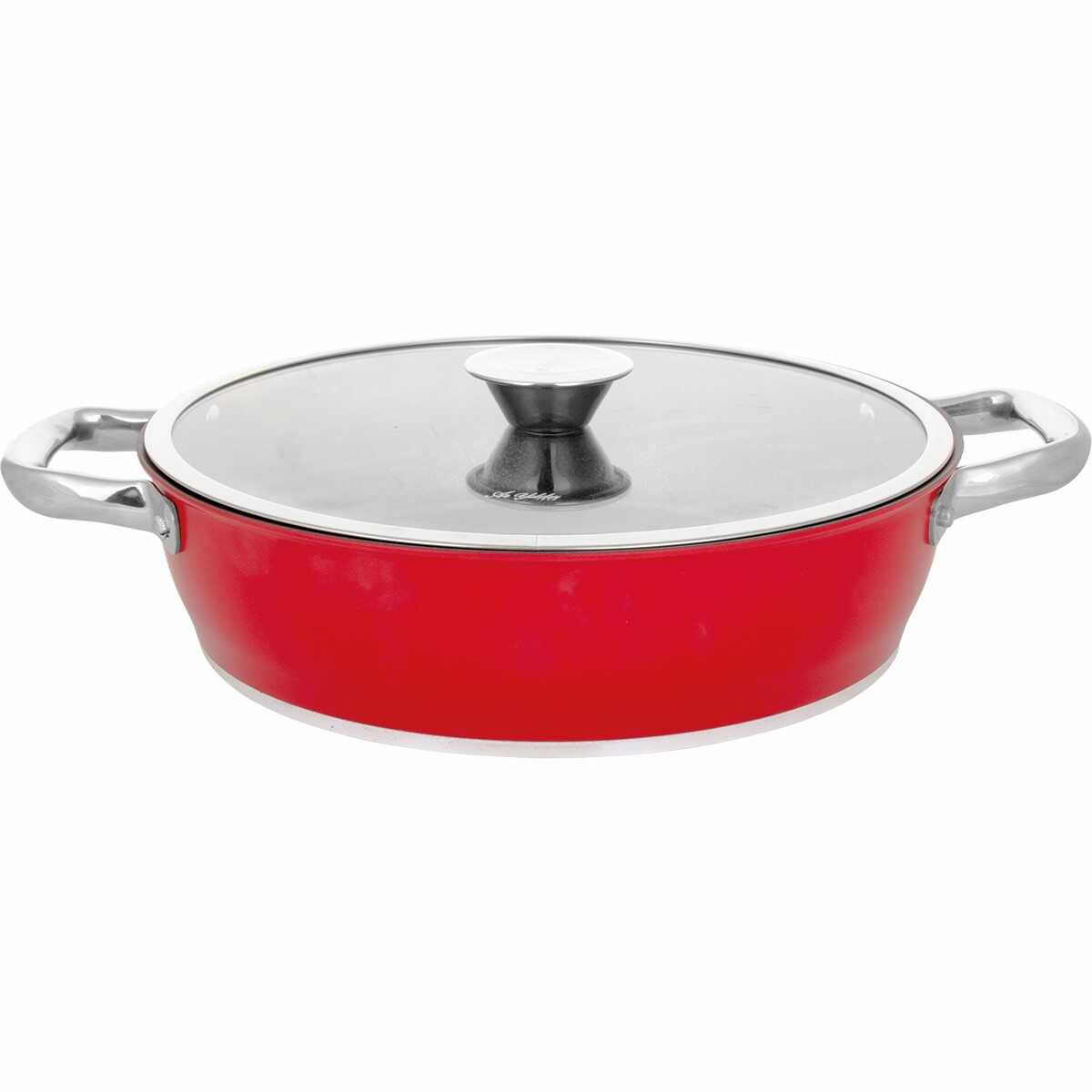 Aryıldız Trendy Induction Prestige 28 cm Saucepan Red - EFENDINA PAZAR - ARYILDIZ - 8690664222577