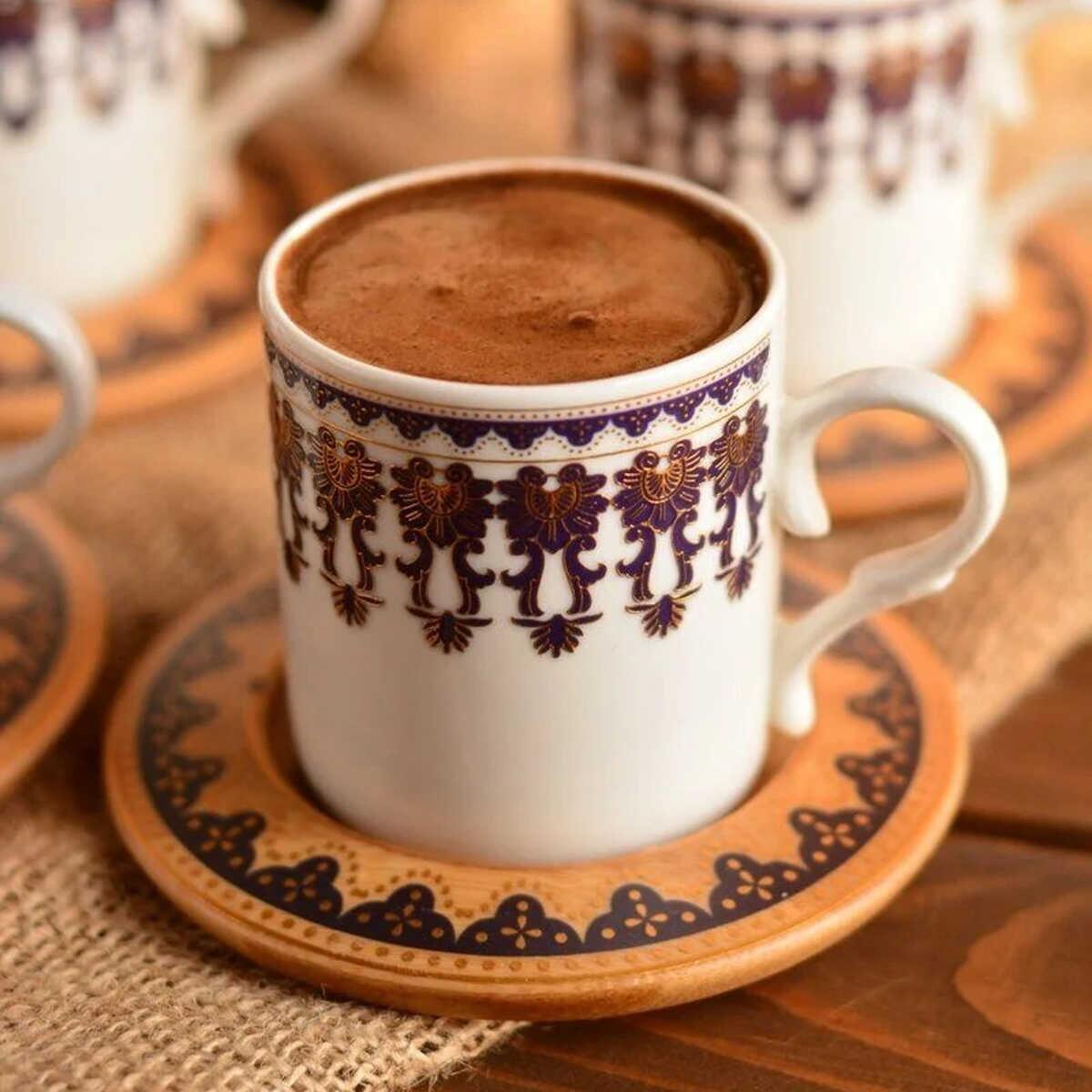 Bambum Menengiç Turkish Coffee Cup Set for 6 People - EFENDINA PAZAR - BAMBUM - 8681734414367