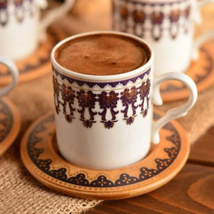 Bambum Menengiç Turkish Coffee Cup Set for 6 People - EFENDINA PAZAR - BAMBUM - 8681734414367