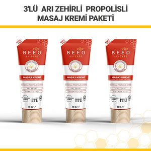 Beeo 3 Pack Bee Venom Propolis Massage Cream - EFENDINA PAZAR - beeo - 