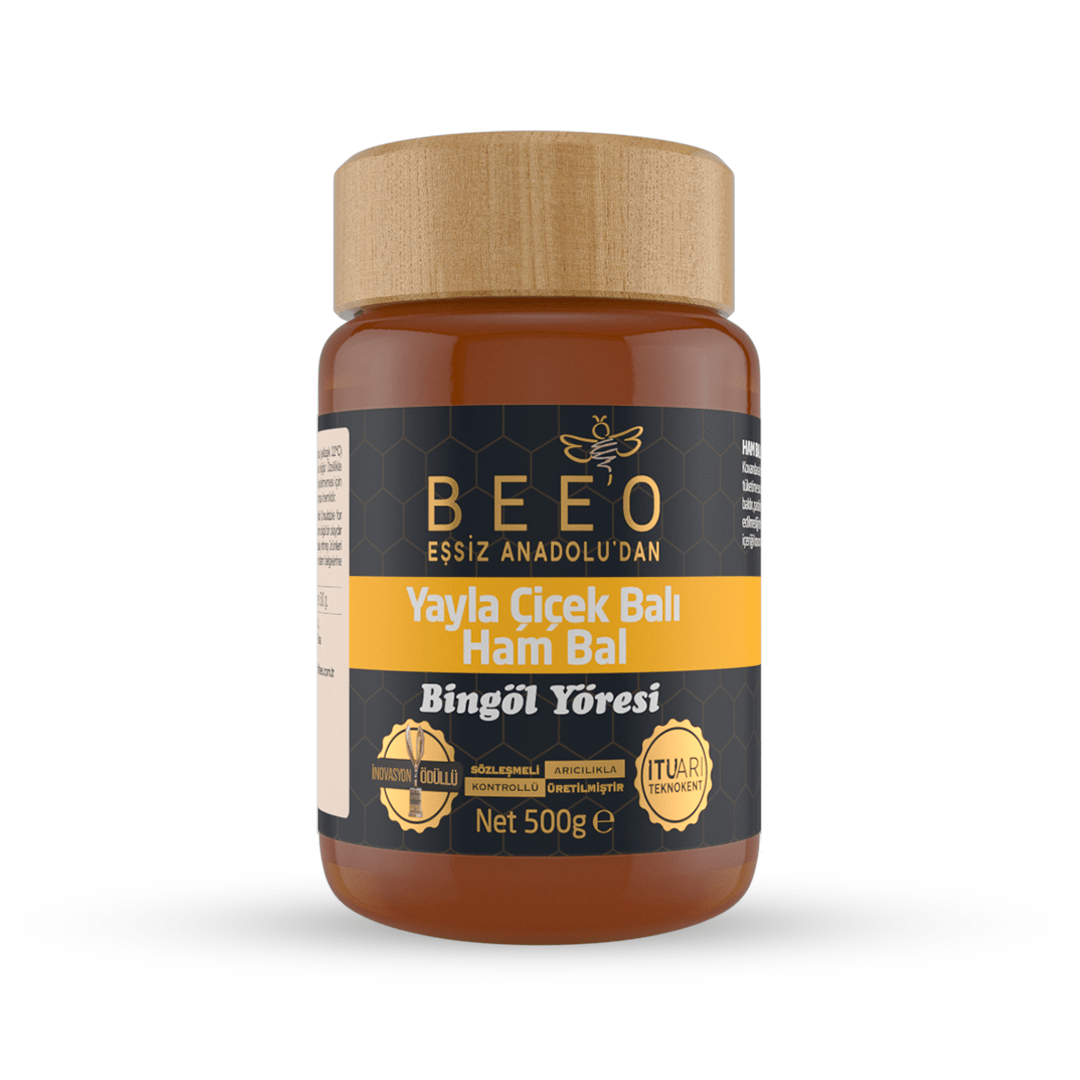 Beeo Bingöl Region Raw Honey 500 g - EFENDINA PAZAR - beeo - 8681644700604