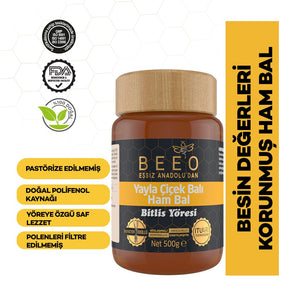 Beeo Bitlis Region Raw Honey 500 g - EFENDINA PAZAR - beeo - 