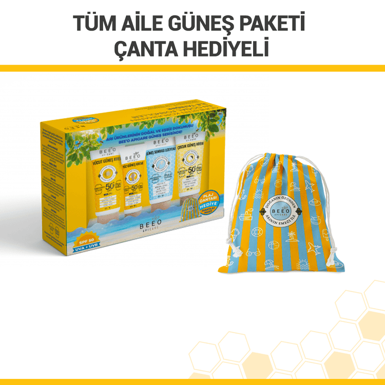 Beeo Family Sun Package With Gift Bag - EFENDINA PAZAR - beeo - 