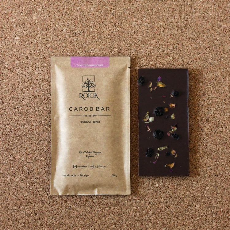 Carob Bar | Blueberry + Rose - EFENDINA PAZAR - ROJOK - 