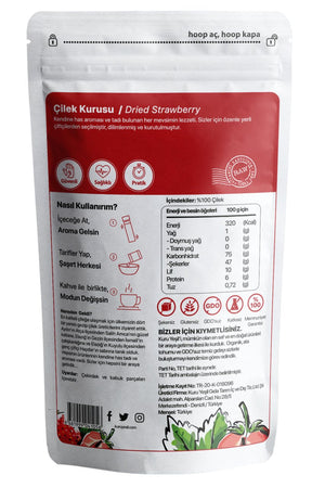 Kuru Yeşil Natural Dried Strawberry 100 g