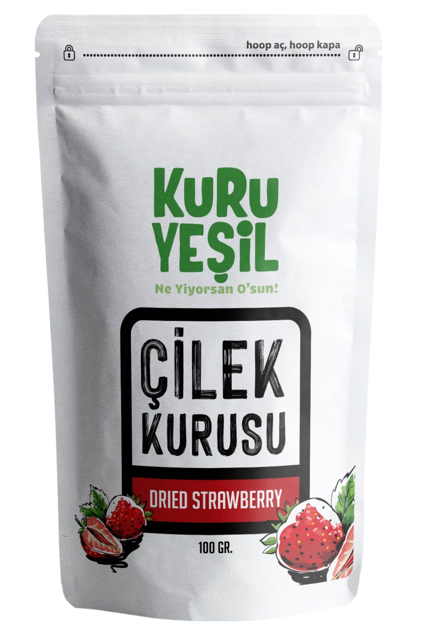 Kuru Yeşil Natural Dried Strawberry 100 g