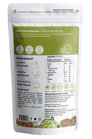 Kuru Yeşil Dried Fig Slices 300 g 3 Pack