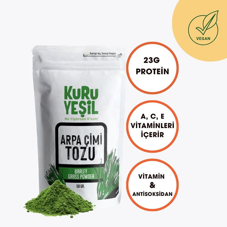 Kuru Yeşil Dry Green Barley Grass Powder 50 g