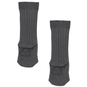 Double Breasted Hooded Cardigan Pants Socks Gift Set Gray - EFENDINA PAZAR - BABOO - 8691810009851