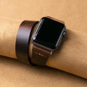 Double Tour Apple Watch Leather Strap - EFENDINA PAZAR - Roarcraft - 7123060031641