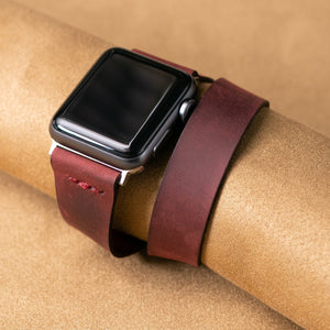 Double Tour Apple Watch Leather Strap - EFENDINA PAZAR - Roarcraft - 7123060031641