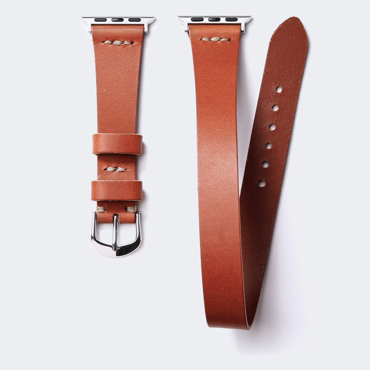 Double Tour Apple Watch Leather Strap - EFENDINA PAZAR - Roarcraft - 7123060031641