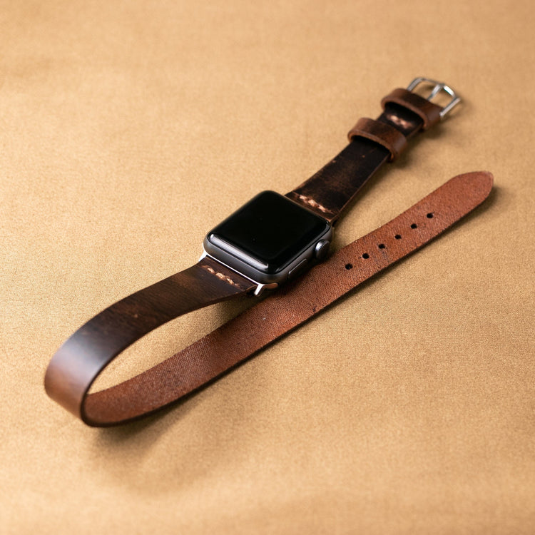 Double Tour Apple Watch Leather Strap - EFENDINA PAZAR - Roarcraft - 7123060031641