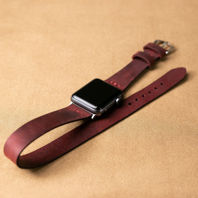Double Tour Apple Watch Leather Strap - EFENDINA PAZAR - Roarcraft - 7123060031641