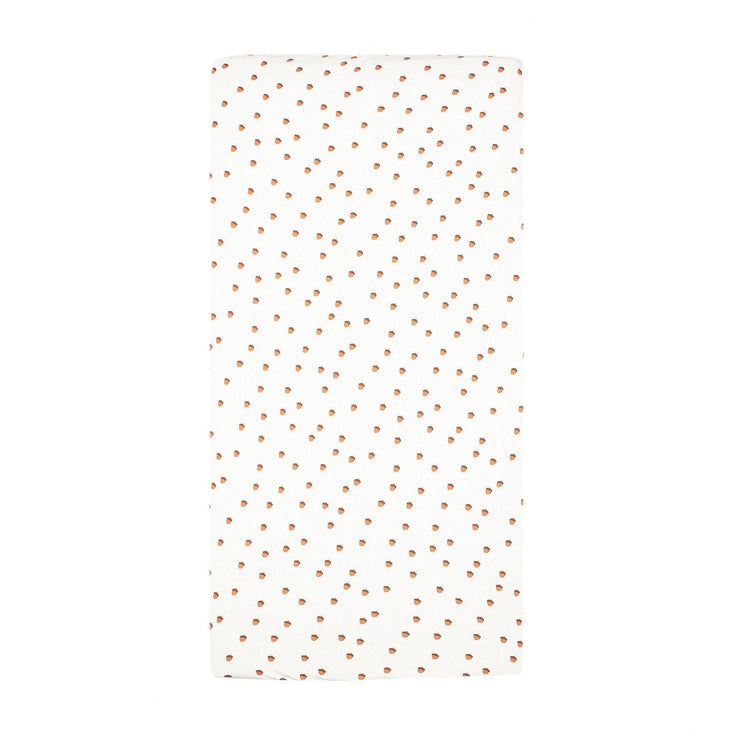 Elastic Patterned Organic Cotton Baby Bed Sheet Cream - EFENDINA PAZAR - BABOO - 8691810021785