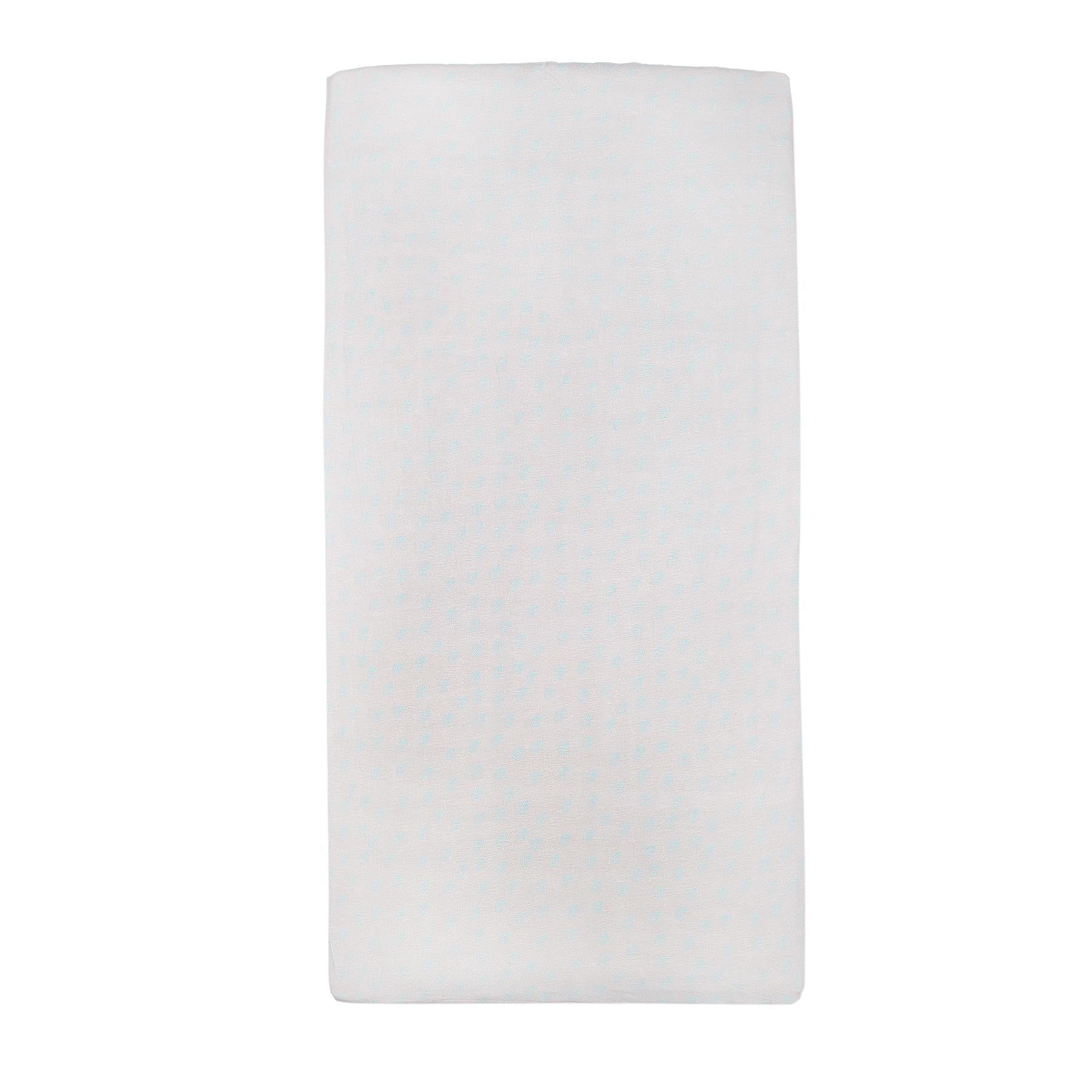 Elastic Patterned Organic Cotton Baby Bed Sheet Gray - EFENDINA PAZAR - BABOO - 8691810023031