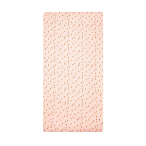 Elastic Patterned Organic Cotton Baby Bed Sheet Pink - EFENDINA PAZAR - BABOO - 8691810022195