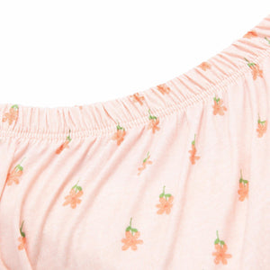 Elastic Patterned Organic Cotton Baby Bed Sheet Pink - EFENDINA PAZAR - BABOO - 8691810022195
