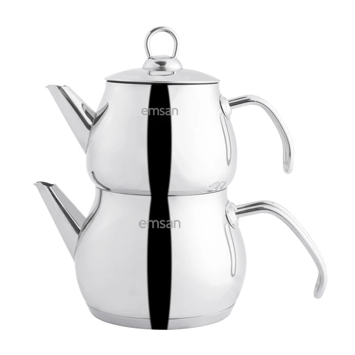 Emsan Beta Midi Teapot Set | Stylish & Durable Stainless Steel - EFENDINA PAZAR - Emsan - 