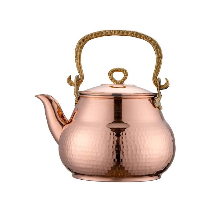 Emsan Göbeklitepe Copper Teapot | Classic Turkish Design & Excellent Heat Retention - EFENDINA PAZAR - Emsan - 