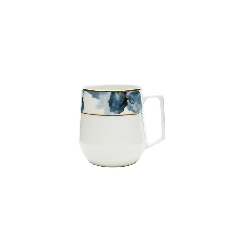 Evaliza Blue Flower Mug 350 ml - EFENDINA PAZAR - EVALIZA - 8682408807577