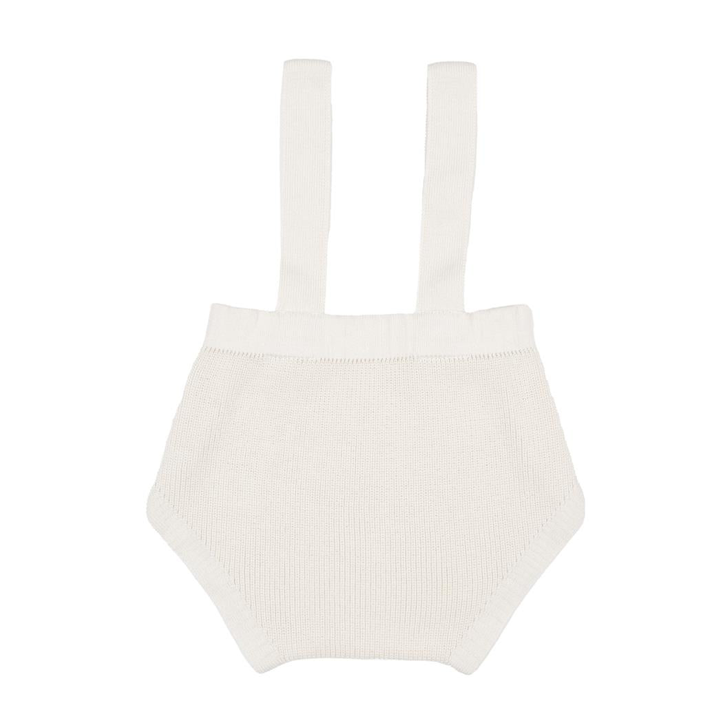 Frosted Organic Cotton Baby Knitted Jumpsuit Cream - EFENDINA PAZAR - BABOO - 8682291521185