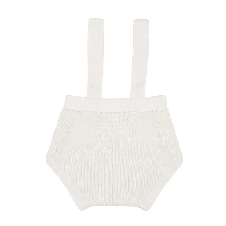 Frosted Organic Cotton Baby Knitted Jumpsuit Cream - EFENDINA PAZAR - BABOO - 8682291521185