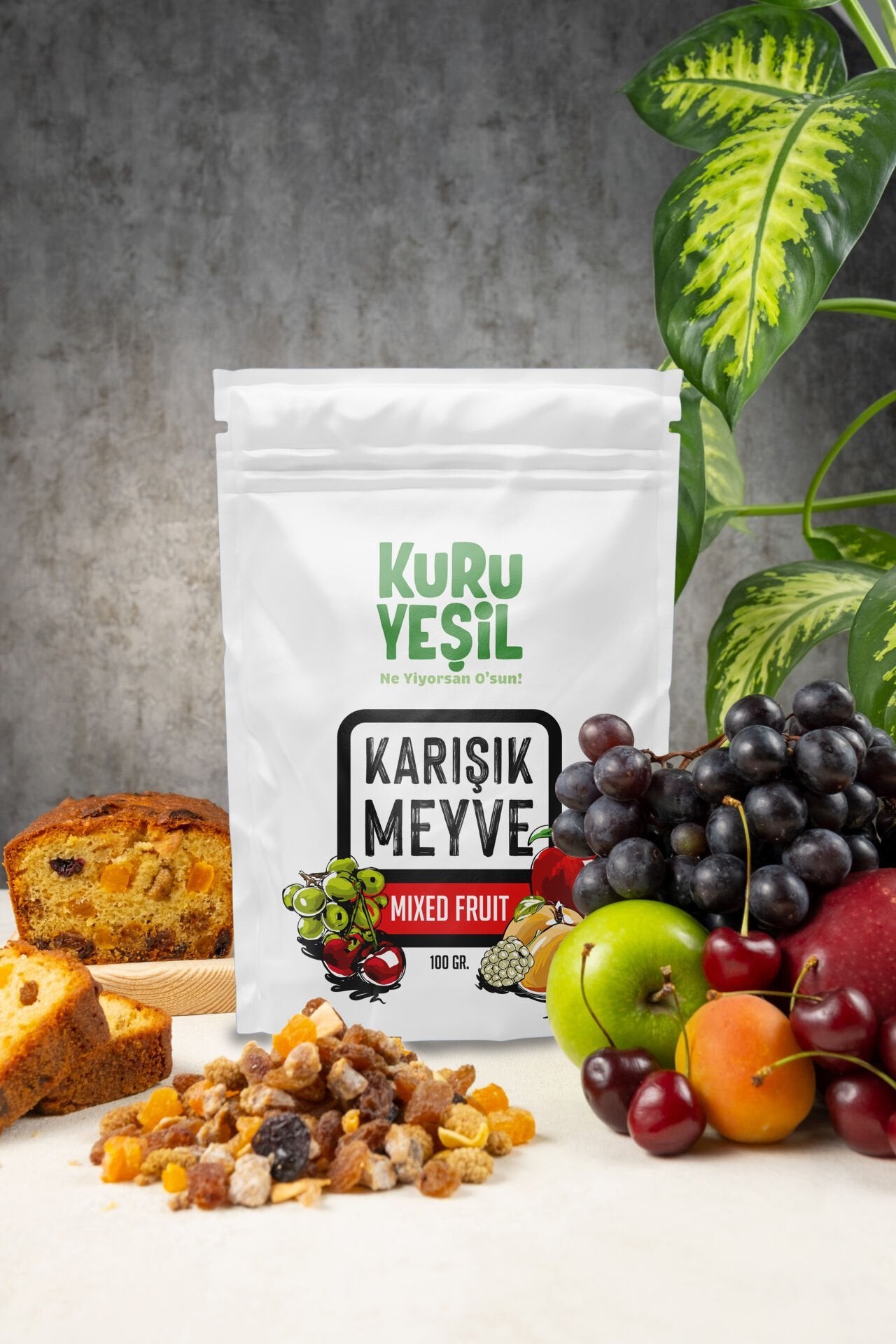 Kuru Yeşil Dried Mixed Fruit 100 g