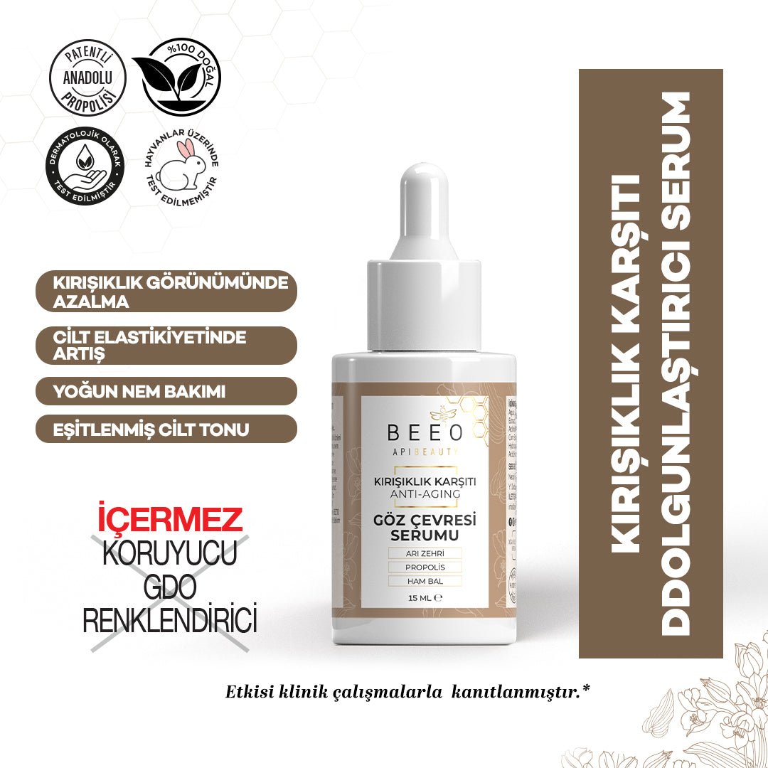 Beeo Anti Aging and Anti Wrinkle Eye Contour Care Serum with Bee Venom Propolis