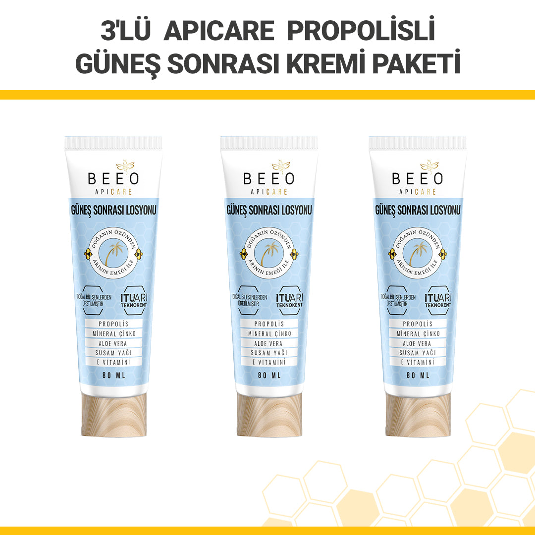 Beeo 3 Pack Apicare Propolis After Sun Cream