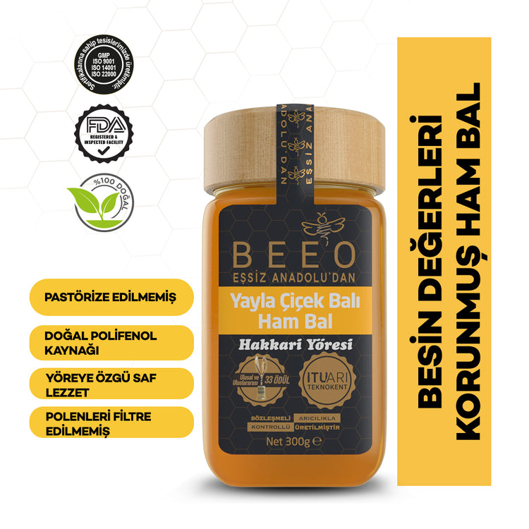 Beeo Hakkari Region Raw Honey 300 g