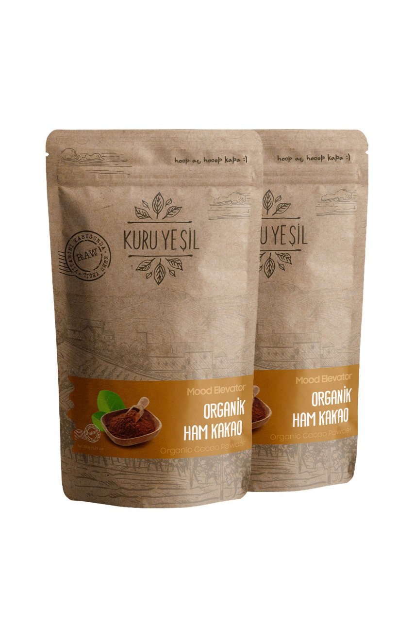 Kuru Yeşil Chocolate Love Raw Cocoa Powder 2 pack 300 gr