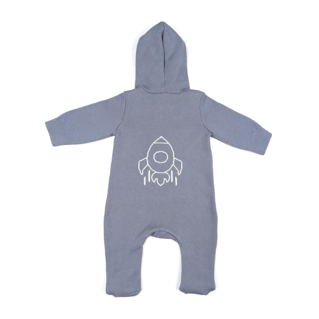 Hooded Overalls Silicone Teether Gift Set Blue - EFENDINA PAZAR - BABOO - 8691810009073
